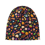 Halloween Candy Pattern Print Beanie