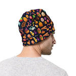 Halloween Candy Pattern Print Beanie