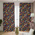 Halloween Candy Pattern Print Dimout Pencil Pleat Curtains