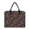 Halloween Candy Pattern Print Canvas Tote Bag
