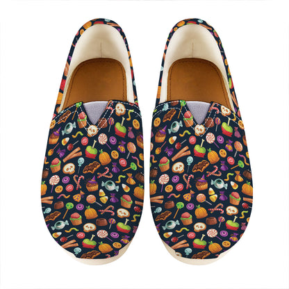 Halloween Candy Pattern Print Casual Shoes