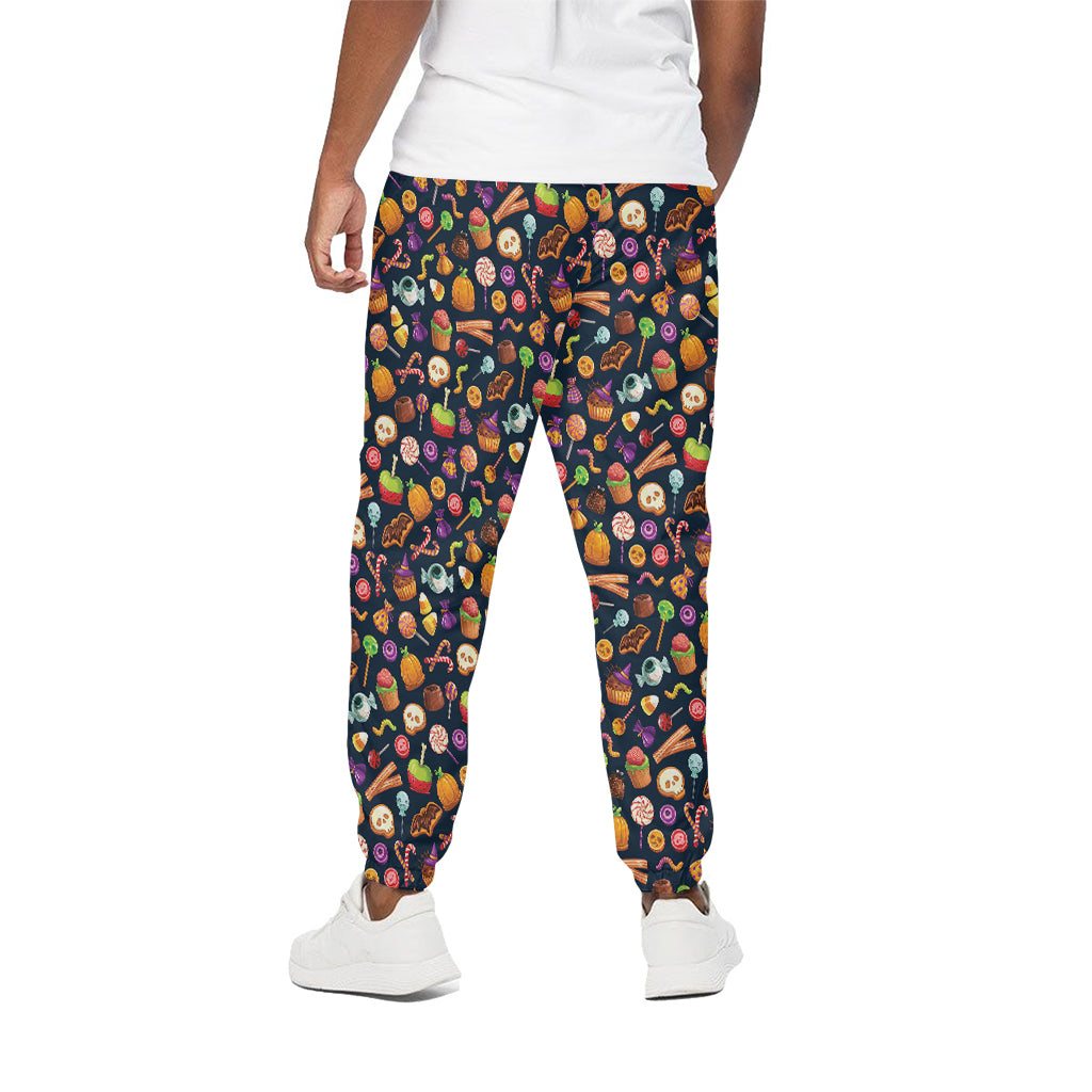 Halloween Candy Pattern Print Cotton Pants