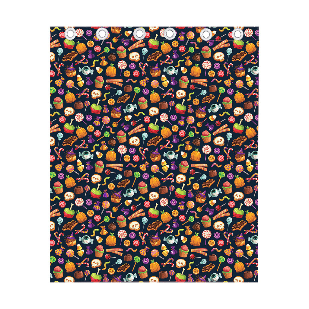 Halloween Candy Pattern Print Curtain