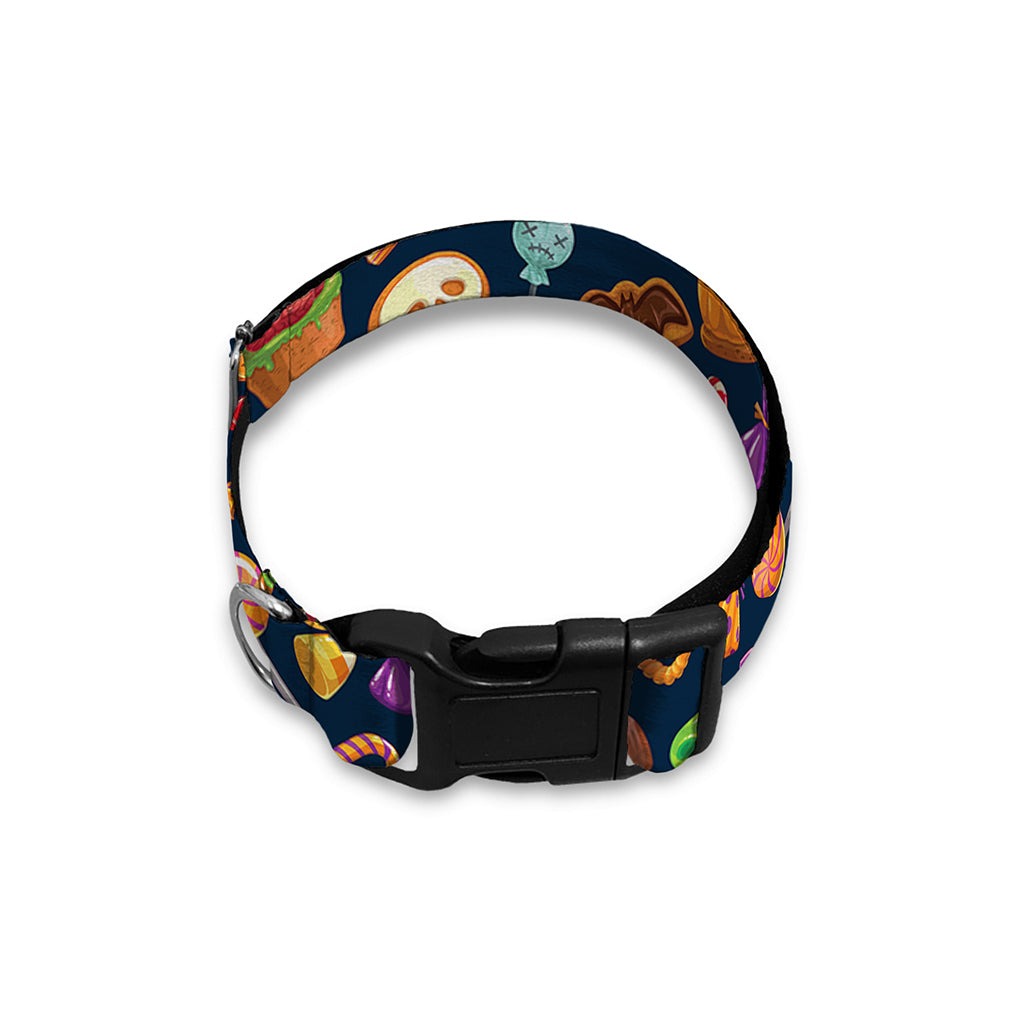 Halloween Candy Pattern Print Dog Collar