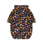 Halloween Candy Pattern Print Dog Zip Up Hoodie