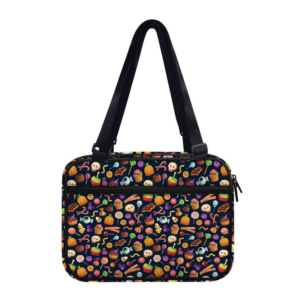 Halloween Candy Pattern Print Double Strap Bible Bag
