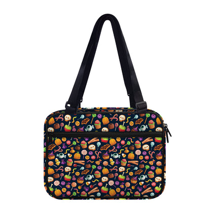 Halloween Candy Pattern Print Double Strap Bible Bag