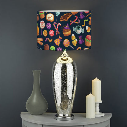 Halloween Candy Pattern Print Drum Lamp Shade