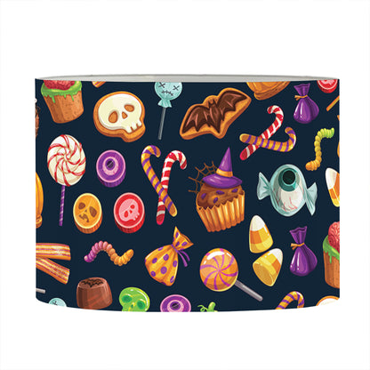 Halloween Candy Pattern Print Drum Lamp Shade
