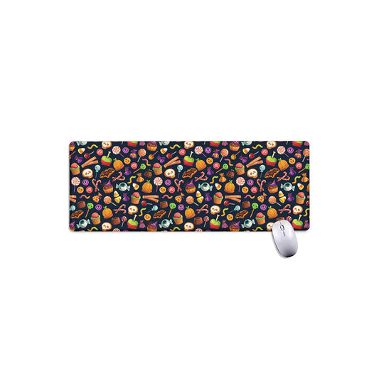 Halloween Candy Pattern Print Extended Mouse Pad