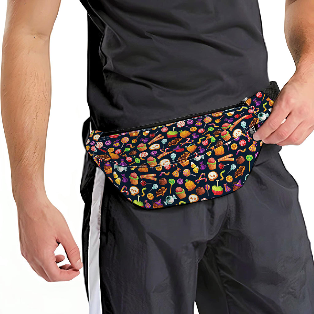 Halloween Candy Pattern Print Fanny Pack