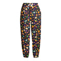 Halloween Candy Pattern Print Fleece Lined Knit Pants