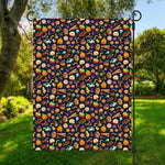 Halloween Candy Pattern Print Garden Flag