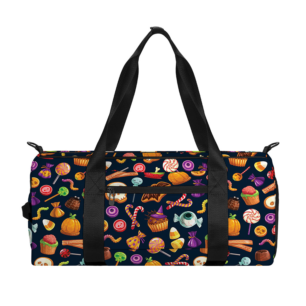 Halloween Candy Pattern Print Gym Bag