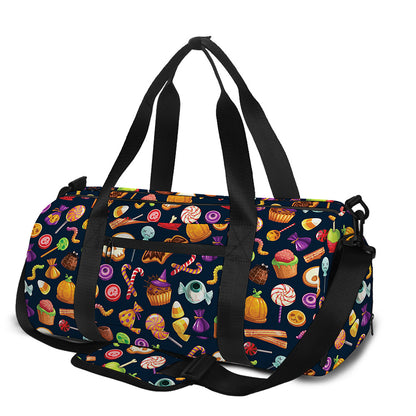 Halloween Candy Pattern Print Gym Bag