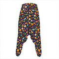 Halloween Candy Pattern Print Hammer Pants