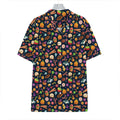 Halloween Candy Pattern Print Hawaiian Shirt