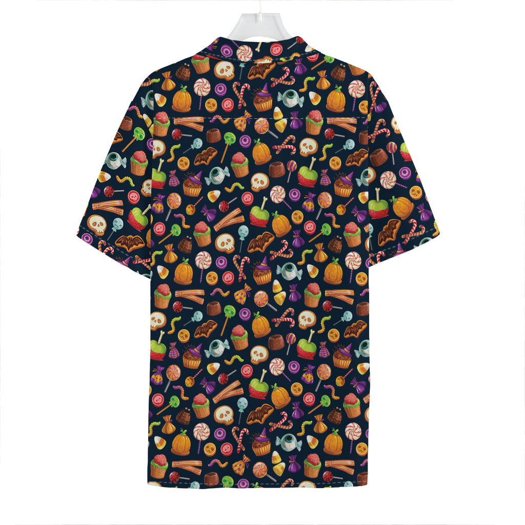 Halloween Candy Pattern Print Hawaiian Shirt