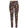 Halloween Candy Pattern Print High-Waisted Pocket Leggings