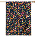 Halloween Candy Pattern Print House Flag