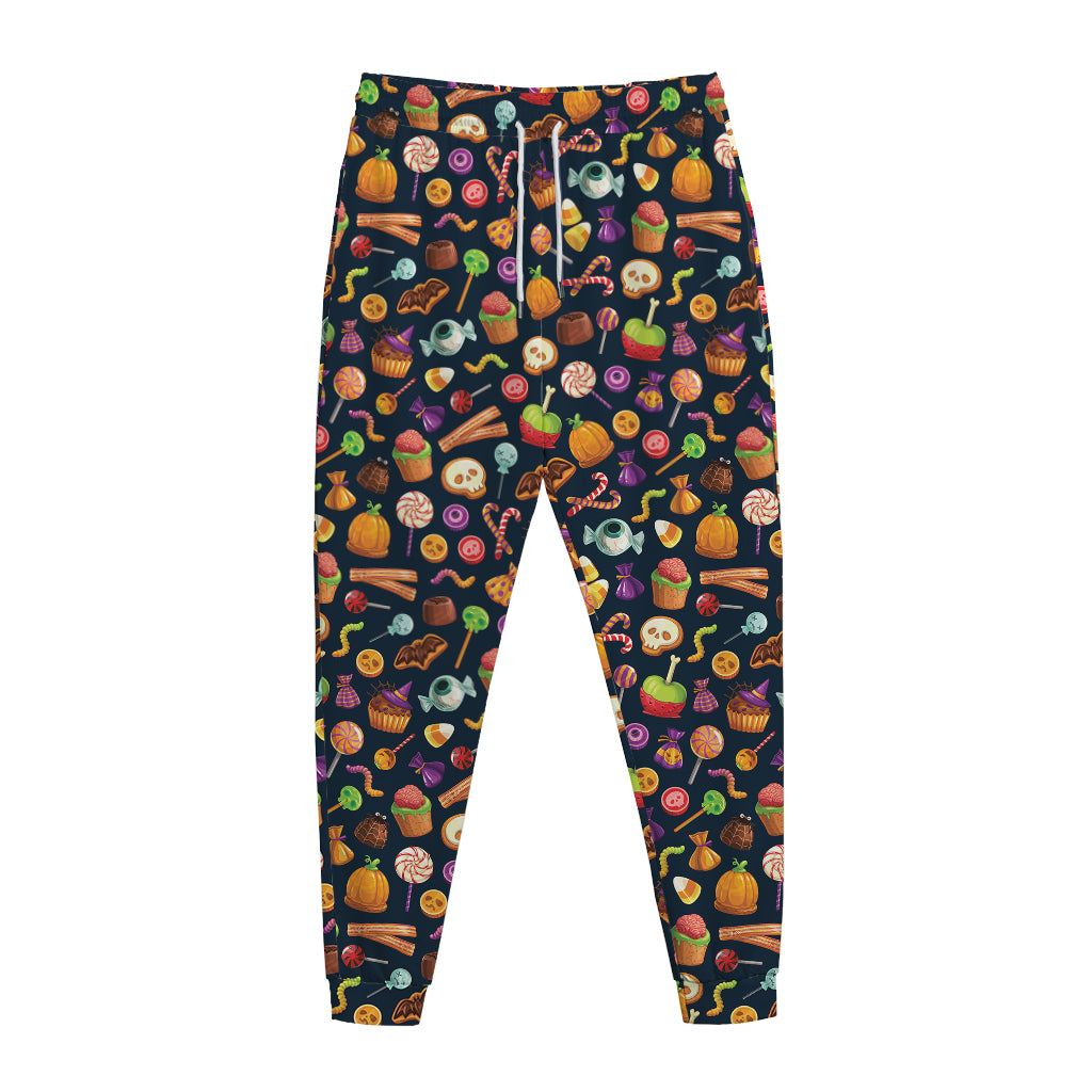 Halloween Candy Pattern Print Jogger Pants