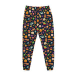 Halloween Candy Pattern Print Jogger Pants