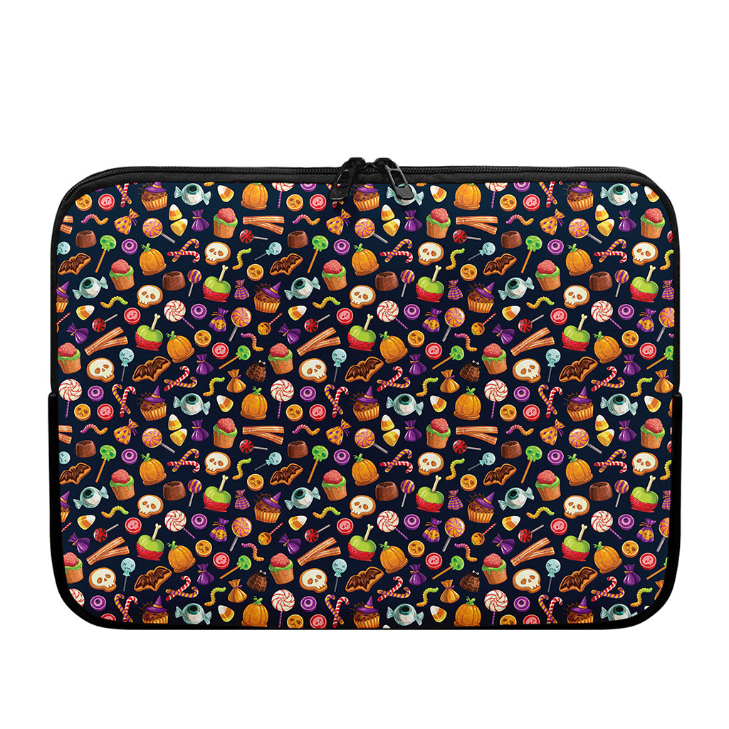 Halloween Candy Pattern Print Laptop Sleeve