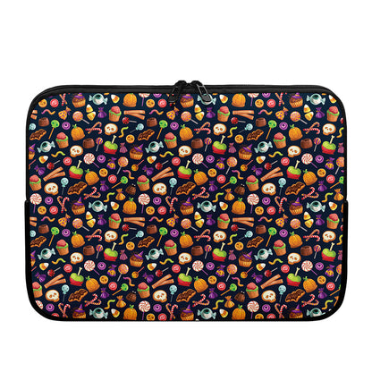 Halloween Candy Pattern Print Laptop Sleeve