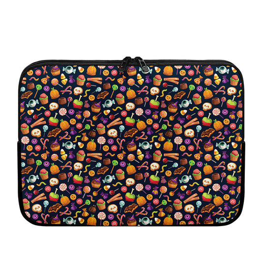 Halloween Candy Pattern Print Laptop Sleeve