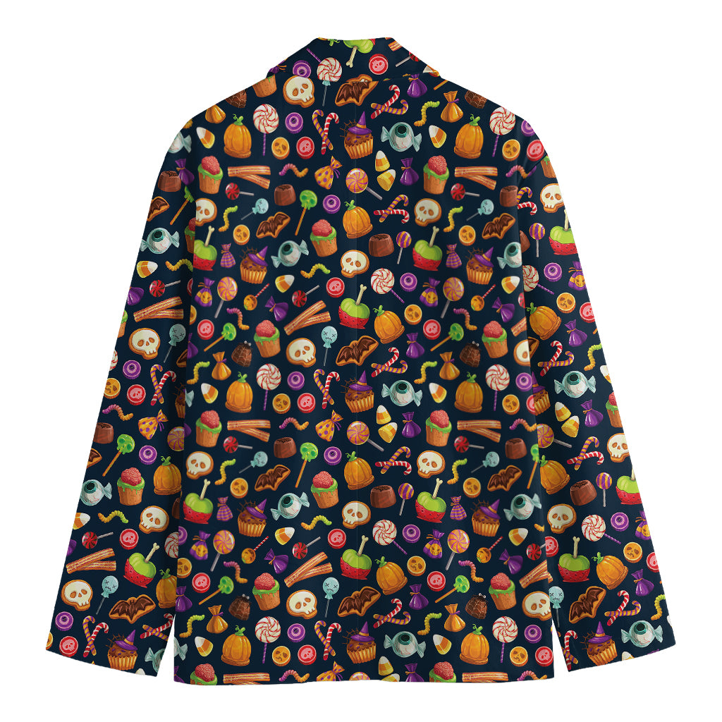 Halloween Candy Pattern Print Men's Blazer