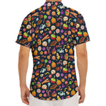 Halloween Candy Pattern Print Men's Deep V-Neck Shirt