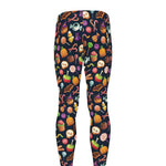 Halloween Candy Pattern Print Men's leggings