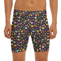 Halloween Candy Pattern Print Men's Long Boxer Briefs