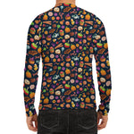 Halloween Candy Pattern Print Men's Long Sleeve Rash Guard