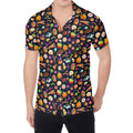 Halloween Candy Pattern Print Men's Shirt
