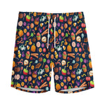 Halloween Candy Pattern Print Men's Sports Shorts