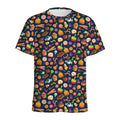 Halloween Candy Pattern Print Men's Athletic T-Shirt