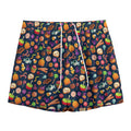 Halloween Candy Pattern Print Mesh Shorts