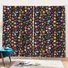 Halloween Candy Pattern Print Pencil Pleat Curtains