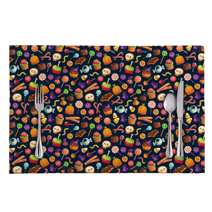 Halloween Candy Pattern Print Placemat