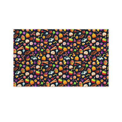 Halloween Candy Pattern Print Polyester Flag