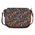Halloween Candy Pattern Print Saddle Bag