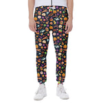 Halloween Candy Pattern Print Scuba Joggers