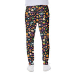Halloween Candy Pattern Print Scuba Joggers