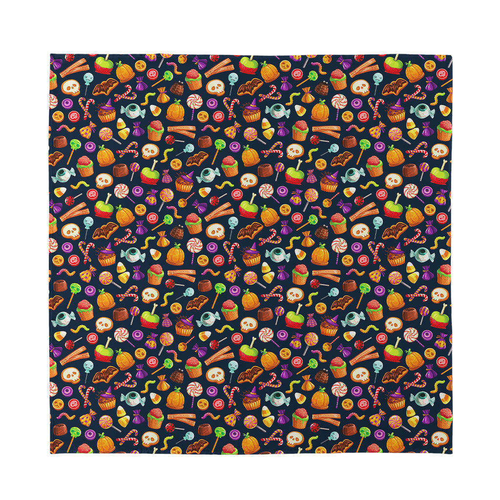 Halloween Candy Pattern Print Silk Bandana