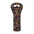 Halloween Candy Pattern Print Single Neoprene Wine Tote