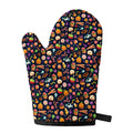 Halloween Candy Pattern Print Single Oven Mitt