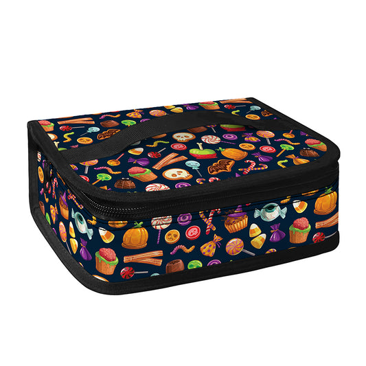 Halloween Candy Pattern Print Small Lunch Bag