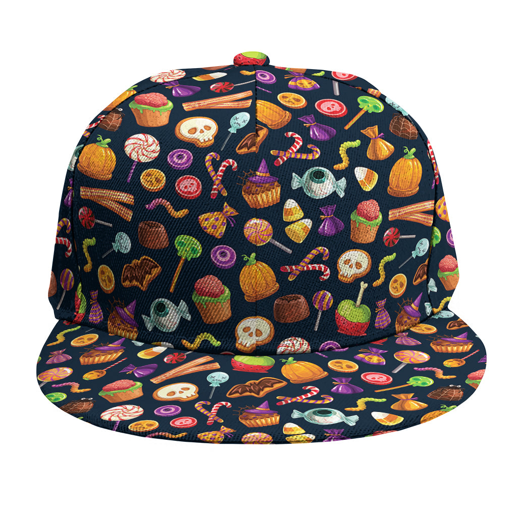 Halloween Candy Pattern Print Snapback Cap