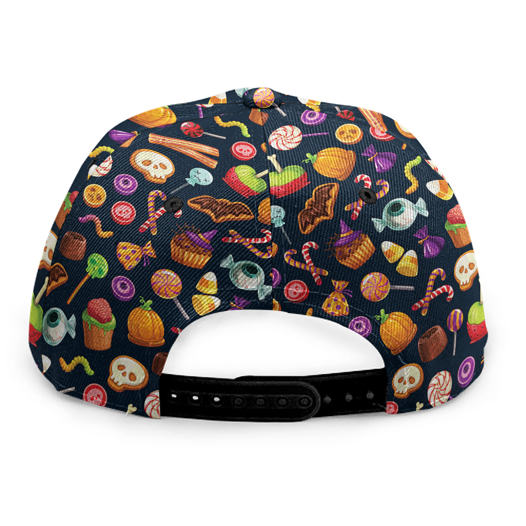 Halloween Candy Pattern Print Snapback Cap